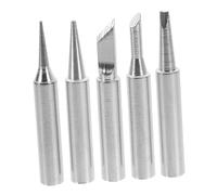 VILLFUL 5pezzi Punte Di Ricambio Per Saldatore Accessori Assortiti Per Saldatura Con Diverse Forme Per Ogni Esigenza Alta Durabilità e Facile Cambiamento Delle Punte Compatibile Con