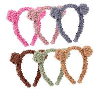 VILLFUL 6 Cerchietti Per Con Orecchie D'orso Soffici Cerchietti Per Per Feste Cosplay Uso Quotidiano Taglie Forti