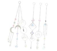VILLFUL 6 Pezzi Ciondolo A Forma di Sfera Prismatica Arcobaleno Cristallo Decorativo Acchiappasole Pendente per Finestre E Lampadari