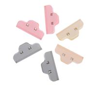 VILLFUL 6 Pezzi Clip per Sacchetti Clip Riutilizzabili per Chiusura Sacchetti Colorate Rosa Gialle Grigie per Conservazione Cibo e Progetti Fai da Te