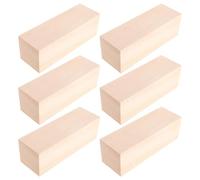 VILLFUL 6 Pezzi Di Materiale Per Intaglio In Tiglio Blocchi Di Legno Per Dipingere Blocchi Di Legno Vuoti