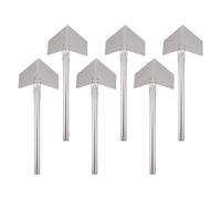 VILLFUL 6 Pezzi Frattazzo Angoli Interni in Acciaio Inox con Manico Metallico Antiscivolo Gradi per Cartongesso e Stucco Muro Strumenti Professionali per Rasatura Intonaco e Finitura