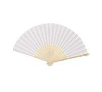 VILLFUL 6 Pezzi Ventaglio Bianco Ventaglio Vuoto da Dipingere per Accessorio DIY in Carta Tradizionale Cinese