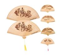 VILLFUL 6 pezzi Ventaglio Vintage da Accessorio per Matrimonio Danza per Decorazioni e Regali