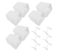 VILLFUL 6 Set Ganci Per Pannelli Con Picchetti Organizzatore Di Strumenti Pegboard Ganci Per Pegboard Portautensili Per Pannello Grucce in Metallo in Plastica e Ferro White