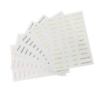 VILLFUL 6fogli Adesivi Fai Da Te Stampa in Oro Adesivi Per Scrapbooking Parole in Inglese Fai Da Te Per Quaderni Decorazioni Per Album e Diario