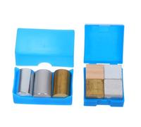 VILLFUL 7pezzi Cubi di Densità Scientifica in Set da Ferro Rame Alluminio per Esperimenti di Laboratorio Apprendimento Domestico e Studi sulla Gravità