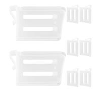 VILLFUL 8 pezzi Divisori Frigorifero Regolabili Organizer Salvaspazio per Porta Laterale Frigo Separatore Resistente per Bottiglie Cibo e Contenitori per Cucina e Casa