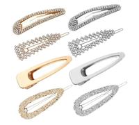 VILLFUL 8 pezzi Mollette con per Fermagli Eleganti Antiscivolo per Ragazze e Donne Accessori Decorativi per Acconciatur Danni Stringere