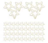 VILLFUL 80 Pezzi Fermagli Stella in Metallo Dorato Clip Segnalibro per Planner e Appunti Graffette Piccole per Organizzazione Ufficio e Scuola