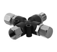 VILLFUL Adattatore Aerografo Vie con Raccordo da Connettore Multiport per Compressore Aria Accessori per Aerografi Facile da Installare e Utilizzare