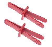 VILLFUL Allenatore della Mascella per Rafforzare la Zona del Viso in Plastica Rossa 2 Pezzi Esercitatore Facciale Portatile Facile da Usare Design Creativo per Principianti