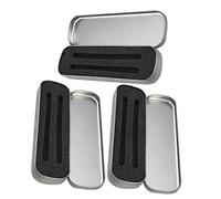 VILLFUL Astuccio in Metallo 3 Pezzi per Penne Multifunzione Spugna, Forma Rettangolare, Singolo Strato, per Forniture Scolastiche e Studenti