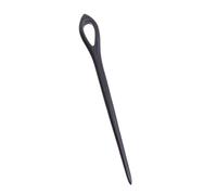 VILLFUL Bastoncino per Chioma in Legno di Ebano Nero, Forcina Retrò da Donna Design Vintage Semplice, Accessorio per Acconciature da Cerimonia, Feste e Servizi Fotografici, Regalo