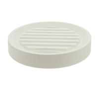 VILLFUL Bianco Vassoio Rotondo per Vasi, con Ruote Nascoste | Vasi e Piante in Vaso, Giardinaggio, Pp, Gomma e Acciaio, Struttura Robusta, 25,50x21,00x3,50cm