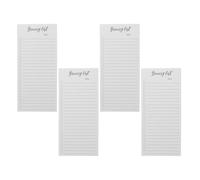 VILLFUL Blocchi note magnetici da 4 libri per frigorifero - Blocchi promemoria da 7,8x3,5" con pagine a righe, 50 fogli ciascuno, ideali per liste della spesa, liste di cose da fare, promemoria