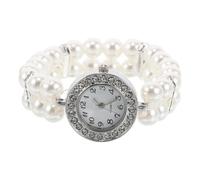 VILLFUL Bracciale Donna Con Perle e Orologio Delicato Elegante Per Signora Accessorio Decorativo Per Polso