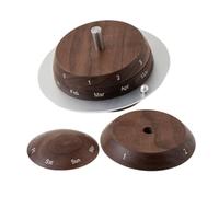 VILLFUL Calendario Rotante da Tavolo in Legno Vintage con Rotazione Manuale Tema Pianeta Design Retrò Giapponese Compatto e Salvaspazio per Ufficio e Casa