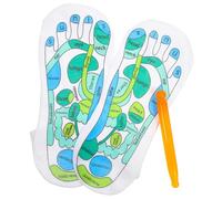 VILLFUL Calzini Massaggianti per Piedi Riflessologia Digitopressione in Materiale Morbido e Traspirante con Istruzioni Puntuali Elasticità Adatta per Sollievo da Affaticamento e Terapia