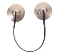 VILLFUL Campanelli Tingsha in Metallo Resistente Handmade Nepal Campane per Meditazione e Mindfulness con Suono Calmante Strumento Percussione per Yoga e Relaxation Design Elegante e Unico