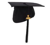 VILLFUL Cappello Laurea Regolabile con Nappa Accessorio per Cerimonie Laurea Berretto per Adulti Comfort Ottimale e Design