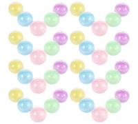 VILLFUL Capsule di Plastica Vuote 38mm per Distributori di Gomme da Masticare, 100 Pezzi Semi-trasparenti Color Pastello, Contenitori per Premi e Caramelle, Adatte per Feste e