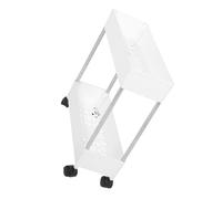 VILLFUL Carrello Multifunzione Ruote E Piattaforma Organizzatore Multilivello in Plastica E Ferro Per Cucina E Bagno Design Semplice E Pratico
