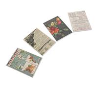 VILLFUL Carta Decorativa Vintage per Scrapbooking Confezione da 4 Pacchi 60 Fogli per Album Fotografico Materiale Fai da Te per Decorazioni e Diario