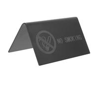 VILLFUL Cartello Tavolo No Smoking in Acciaio Inossidabile Opaco Tavolo per Ristorante Bar Ufficio e Casa Design Facile e Conservare