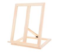 VILLFUL Cavalletto da Tavolo in Legno Massello Regolabile con per Pittura Olio e Acquerello Supporto Pieghevole Stabile per e Esposizione Desktop