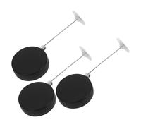 VILLFUL Cavo Antifurto Retrattile in Acciaio Lucchetto di Sicurezza Cordino Anti-Perdita Regolabile per Vetrine e Bagagli Scatola Portacavi Nera da 1 Metro Set da 3 Pezzi per