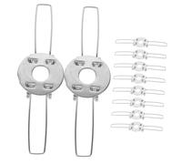 VILLFUL Clip a Molla per Paralume in Metallo, Morsetto a Molla Manuale per Portalampada a Sospensione, Adattatore per Paralume per Lampade a Sospensione