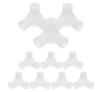 VILLFUL Connettore a T per Armadio Portatile 16 Mm in Plastica, Set da 20 Pezzi Raccordi Angolari a Barra per Scaffali Scarpiere, Montaggio senza Attrezzi per Ottimizzazione