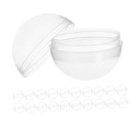 VILLFUL Contenitore Rotondo Trasparente 50 Pezzi Palline Premio Per Distributore Automatico Mini Giocattoli Capsule Riutilizzabili Per Feste E Ricariche