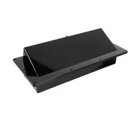 VILLFUL Copertura sfiato estrattore camper plastica nera design elegante | Per camper e roulotte, installazione rapida, protegge da detriti, flusso d'aria continuo, ricambio pratico