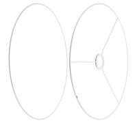 VILLFUL Cornice per Paralume Vintage in Metallo Anello E27 Set di 2 Supporti per Paralume Fai da Te Struttura Rotonda Diametro 40 CM per Lampada da Soffitto e Lampada da Tavolo e