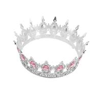 VILLFUL Corona Barocca da Sposa con Strass Crystal Diadema Vintage da Sovrana per Matrimonio Accessorio Capelli Donna per Costume e Compleanno Fascia Elegante per Cerimonie