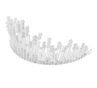 VILLFUL Corona da Sposa Vintage Strass, Copricapo in Lega Argento per Acconciature da Matrimonio ed Eventi Formali, Accessori per Chioma Donna Elegante e Brillante