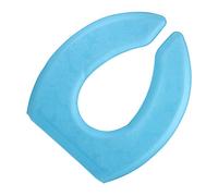 VILLFUL Cuscino Copriwater con Imbottitura U-shape e Adesivo Autoadesivo Coprisedile Wc Morbido e Traspirante Accessorio Bagno Blu Comfort Invernale
