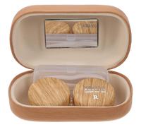 VILLFUL Custodia per Lenti a Contatto Portatile Anello Anti-Perdita Scatola Compatta Specchio e Scomparto per Clip e Ventosa Custodia per Kit Occhi per Viaggi e Uso Quotidiano