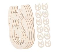 VILLFUL Decorazioni in Legno a Forma per Fai da Te 20 Pezzi Articoli per Feste Western per Decorazioni Natalizie e Murali in Stile Country
