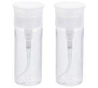 VILLFUL Dosatori da viaggio 2 pezzi in PETG 100ML bottiglie leggere e antigoccia per mani e detergenti in trasferte