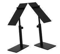 VILLFUL Espositore Per Scarpe in Metallo Regolabile Portascarpe in Acciaio Robusto e Semplice Da Usare Set Da 2 Pezzi Per Negozi e Armadi