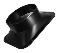 VILLFUL Flangia Connettore per Condotto Aria in Abs Nero Resistente Alta Pressione, Base Rettangolare per Sistemi di Ventilazione e Riparazioni Tubi