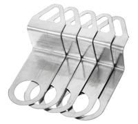 VILLFUL Ganci in Metallo Ispessito per Meccanismi Orologio da Parete 5 Pezzi Ricambio Supporto Sicuro per Progetti Fai-da-Te in Casa e Ufficio