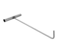 VILLFUL Gancio T in Acciaio Inossidabile per Sollevamento Chiusini e Porte Avvolgibili Strumento Robusto e Multiuso per Manutenzione Fognature e Apertura Facile