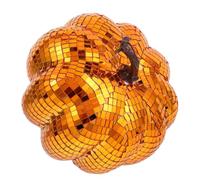 VILLFUL Glitter Mirror Pumpkin Artificial Reflective Disco Pumpkin for Fall Harvest Decor for Halloween And Thanksgiving Table