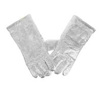 VILLFUL Guanti Resistenti al Calore in Alluminio Isolante Protezione Alta Temperatura per Saldatori e Uso Industriale Guanti da Forno Professionali per Cucina e Barbecue Design Ergonomico