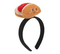 VILLFUL hot-dog copricapo halloween copricapo dei cartoni animati hot dog Carino halloween accessori Canna per cani fascia per adulti tessuto