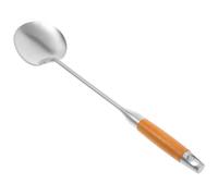 VILLFUL Inox Antiscottatura per Spatola Monoblocco per Wok Utensile Resistente al Calore per Soffriggere e Friggere per Chef Casalinghi